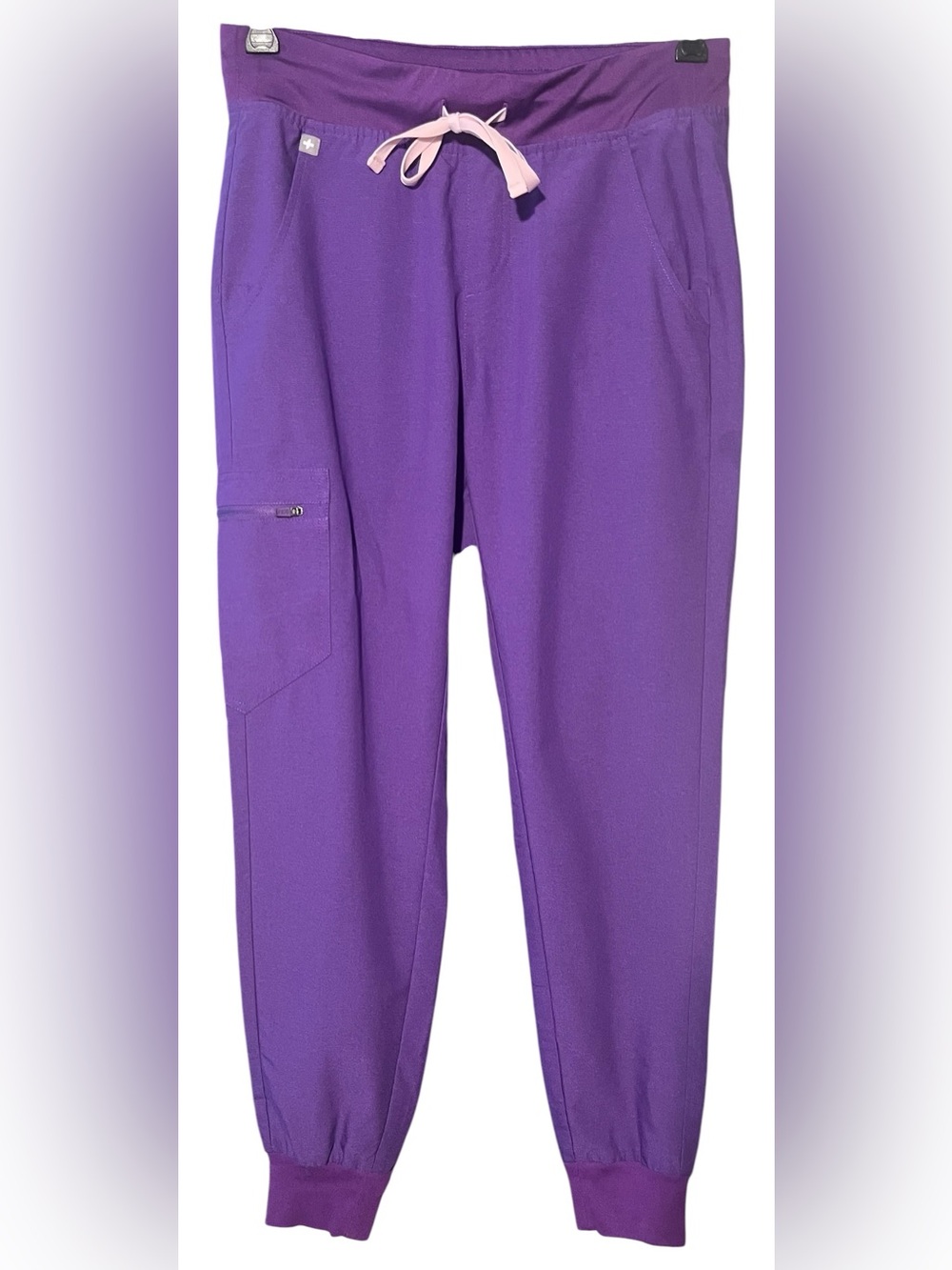 💜FIGS Zamora Jogger Scrub Pants.  Limited edition color-Ultra Violet. Small. EUC